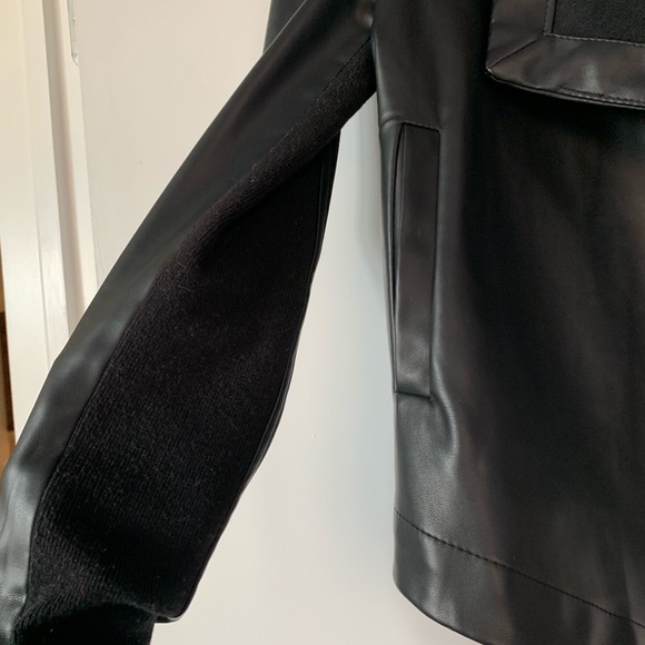 Faux Moto Leather Jacket XS BB Dakota - Picture 3 of 4